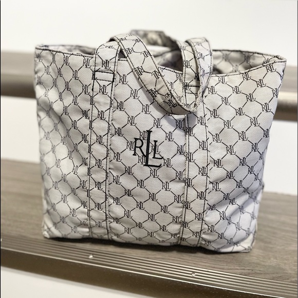 RL Nylon Open Tote Bag - Picture 1 of 12